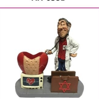 פסל רופא לב מעמד לעטים וכרטיסי ביקור