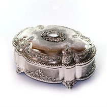 קופסא לתכשיטים ניקל אובלי