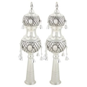 זוג רימונים מהודרים כסף  לספר תורה