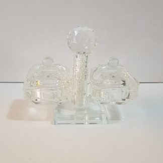 מלחיה מקריסטל עם מכסים