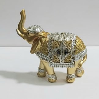 פיל מוזהב משובץ