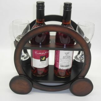 מתקן ל-2 בקבוקים ו-2 כוסות