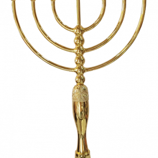 מנורה 7 קנים ציפוי זהב