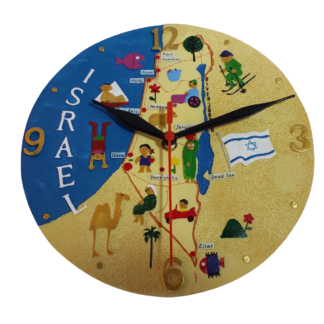 שעון מפת ארץ ישראל