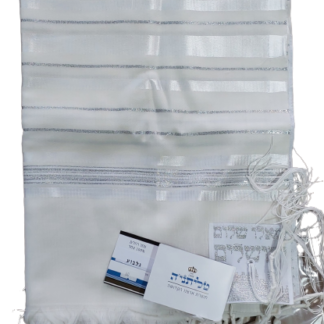 טלית צמר מהודרת לחתן או לבר מצווה דגם גלבוע מספר 60