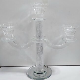 פמוט 3 קנים קריסטל