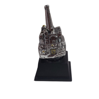 סביבון מוכסף עם מוטיבים ירושלים