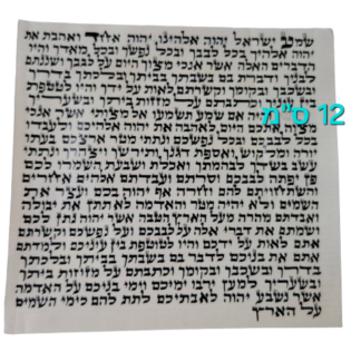 קלף מזוזה  12 ס"מ