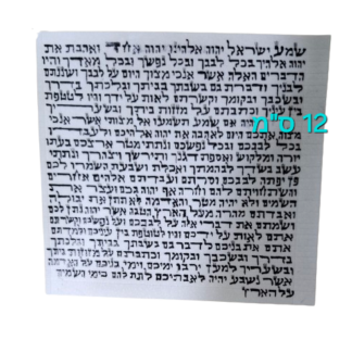 קלף מזוזה גודל 12 ס"מ אזל זמנית