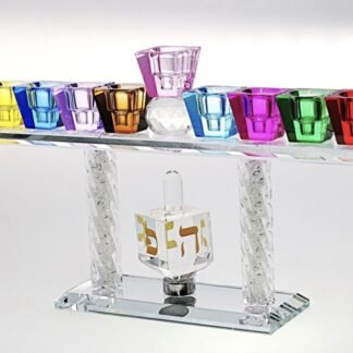 חנוכיית הסביבון קריסטל איכותית ומעוצבת