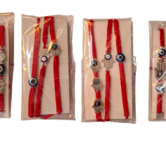 חוט אדום 3 יחידות משולב עם חמסה ועין