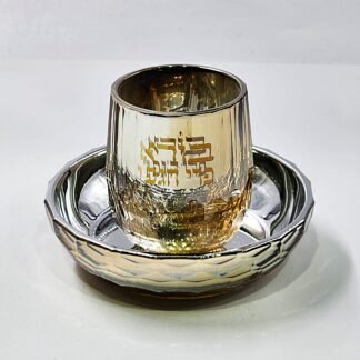 גביע קריסטל מוזהב תחתית