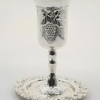 גביע אליהו וקידוש גדול מוכסף ומהודר