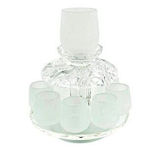 מחלק יין קריסטל חלבי מהודר ואיכותי