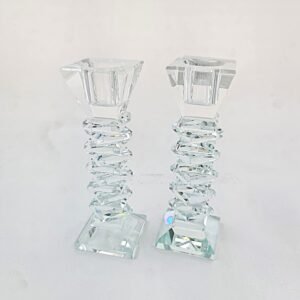 זוג פמוט מדורג קריסטל