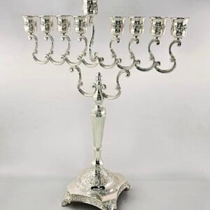 חנוכייה מוכספת מהודרת ואיכותית 46 ס"מ