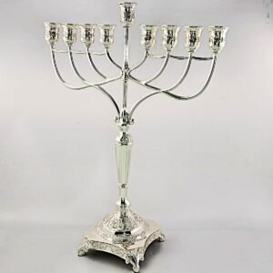 חנוכייה מוכספת מהודרת ואיכותית 46 ס"מ