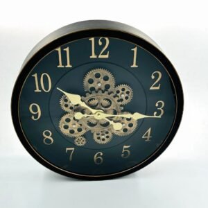 שעון קיר גלגלי שיניים מסתובבים