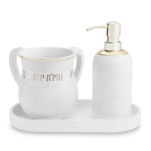 סט סבונייה עם נטלה מפוליריזן מהודר כולל מגש